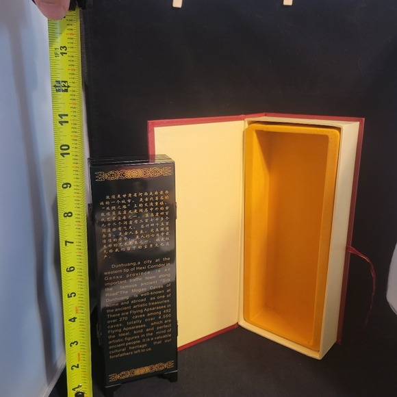 Vintage An Imitation of An Ancient Small Screen 6 Panel Lacquer Folding Screen - Picture 5 of 15